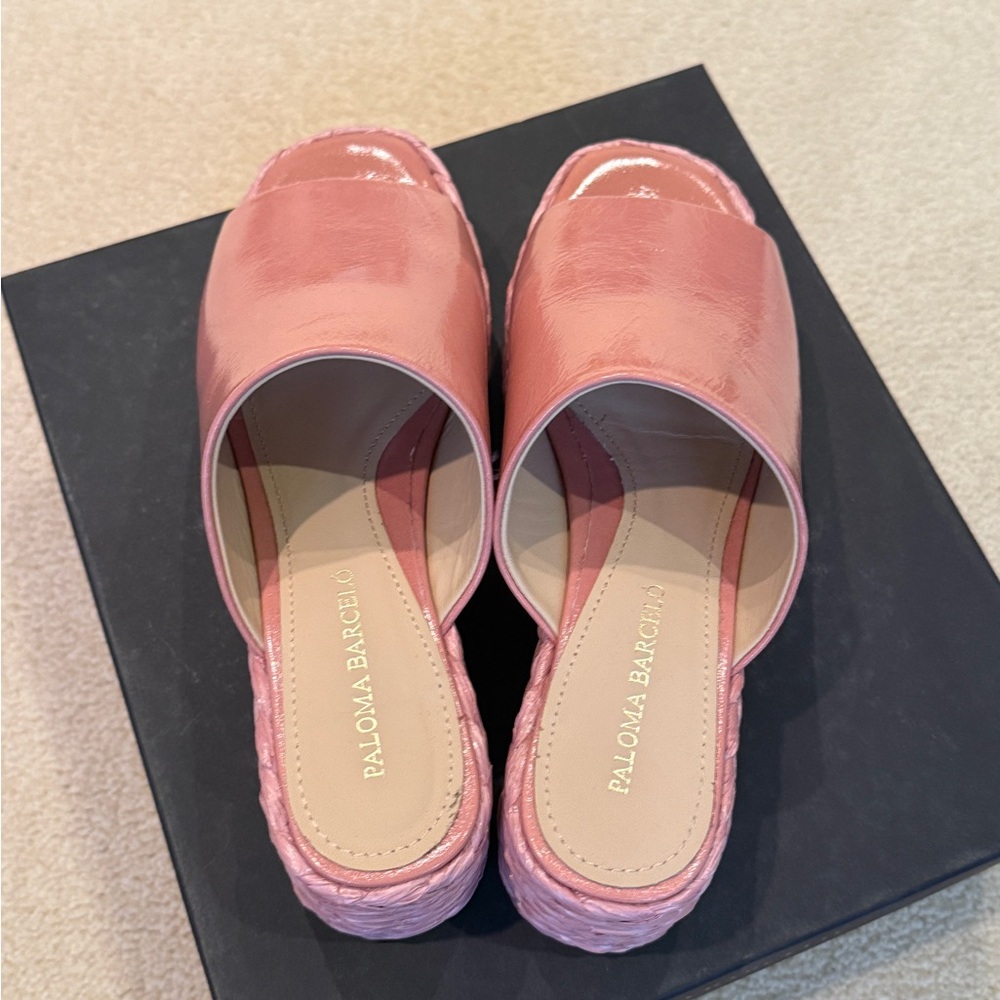 Paloma Barcelo Blush Pink Platform Sandals - Picture 5 of 12